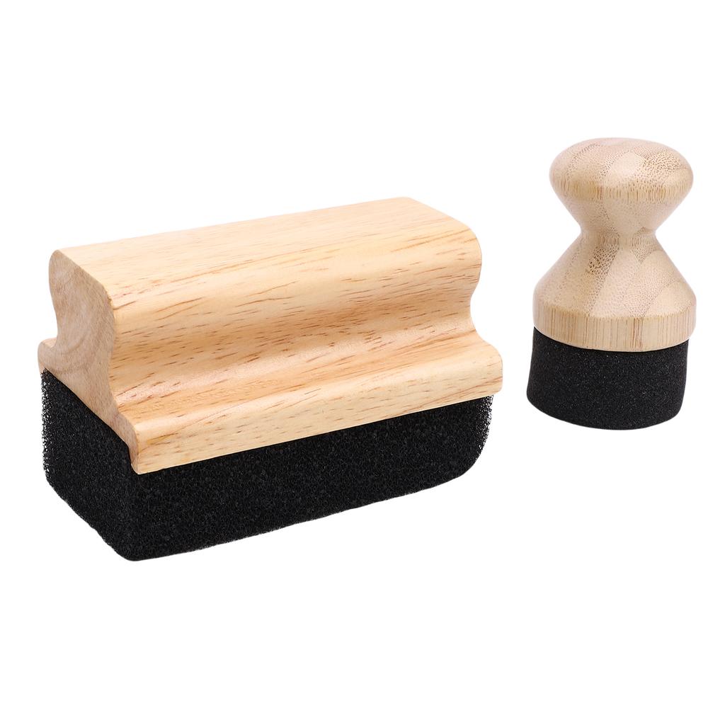 2 szt. Gąbka aplikator do oleju i wosku Drewniana deska do krojenia Aplikator do oleju i wosku Szczotka do szorowania do bloków rzeźniczych Szpatułki Łyżki