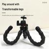 Universal Octopus Phone Photography Stand - Mini Flexible Tripod for Desktop & Floor
