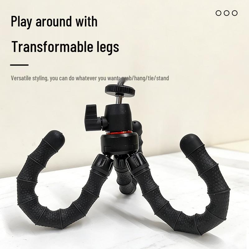 Universal Octopus Phone Photography Stand - Mini Flexible Tripod for Desktop & Floor