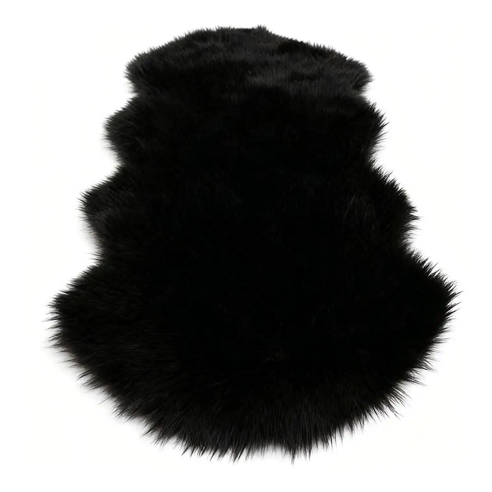 Artificial Sheepskin Long Hair Carpet Floor Wool Fluffy Soft Mat Rugs Soft Rugs Faux Fluffy Decor Shaggy Faux Shaggy Fluffy V9W0
