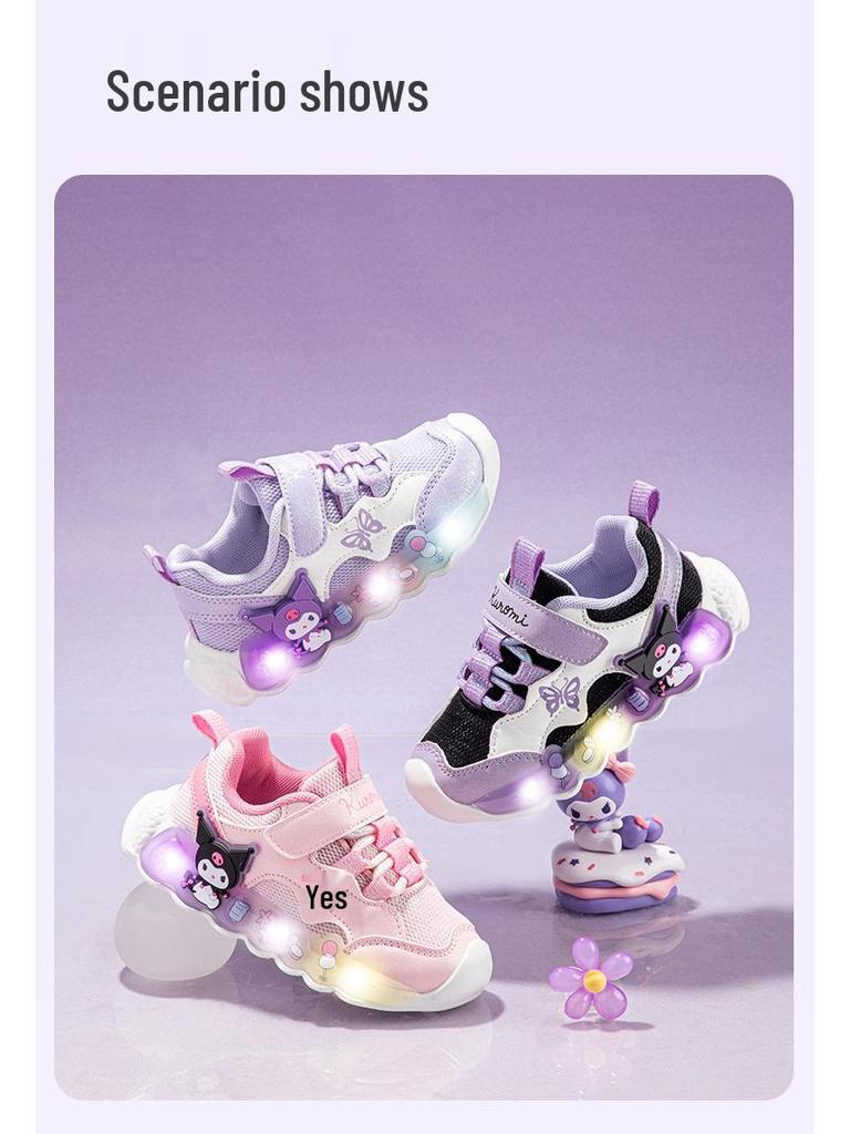 Hello Kitty & Kuromi Mädchen Leuchtsneaker - Herbsttrend 2025