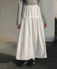Dehebe Ruffle Long Skirt [Ivory]
