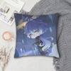 G-Genshin I-Impact F-Flins Pillow Case Pattern Printed Pillowcase For Living Room Sofa Cushion Cover