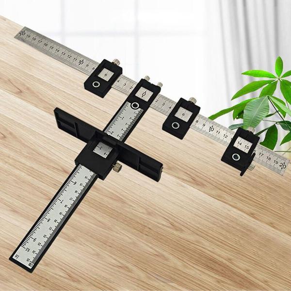 Poanson Locator Burghiu Ghid Manșon Dulap Sertar Dibluri Instrument de instalare pentru prelucrarea lemnului