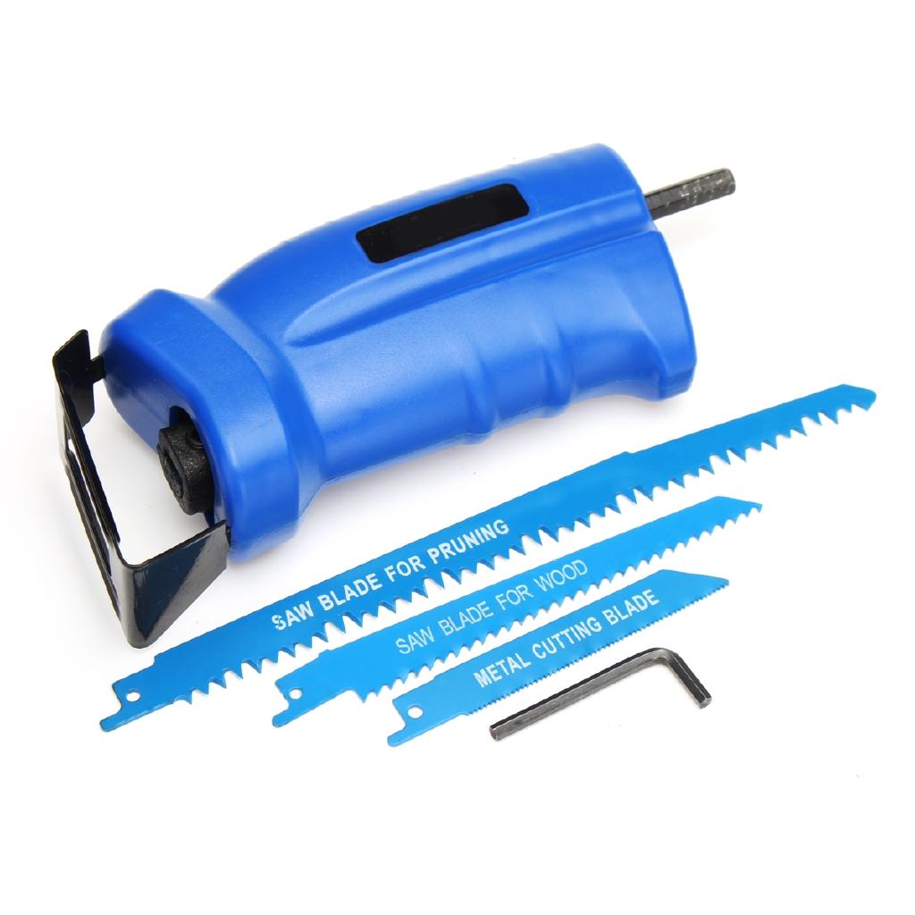 1Pcs Reciprocating Saw Attachment Convert Adapter For Cordless Electric Power Drill Wood Metal Cutting Trimming Tool