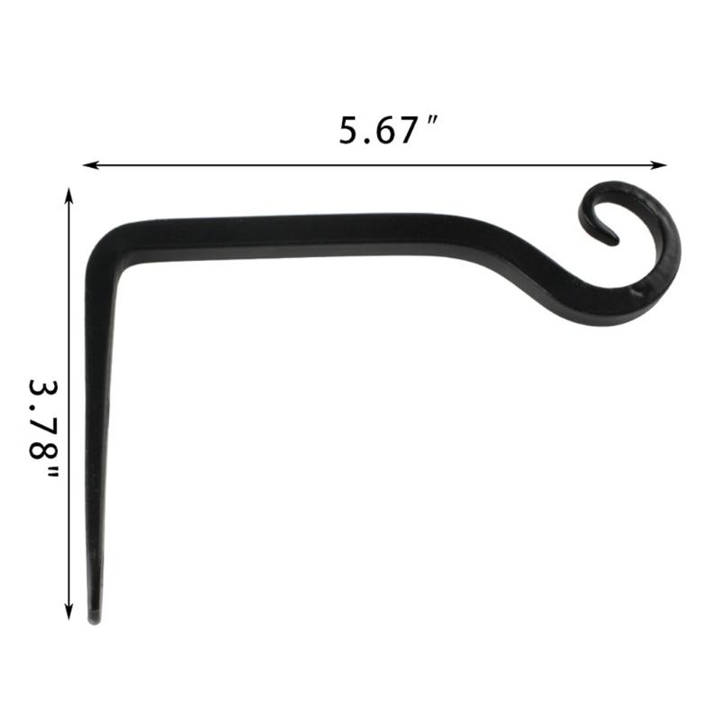 4 Pcs Wall Mounted Straight Plants Hanger Wall Hooks for Bird Feeders Planters