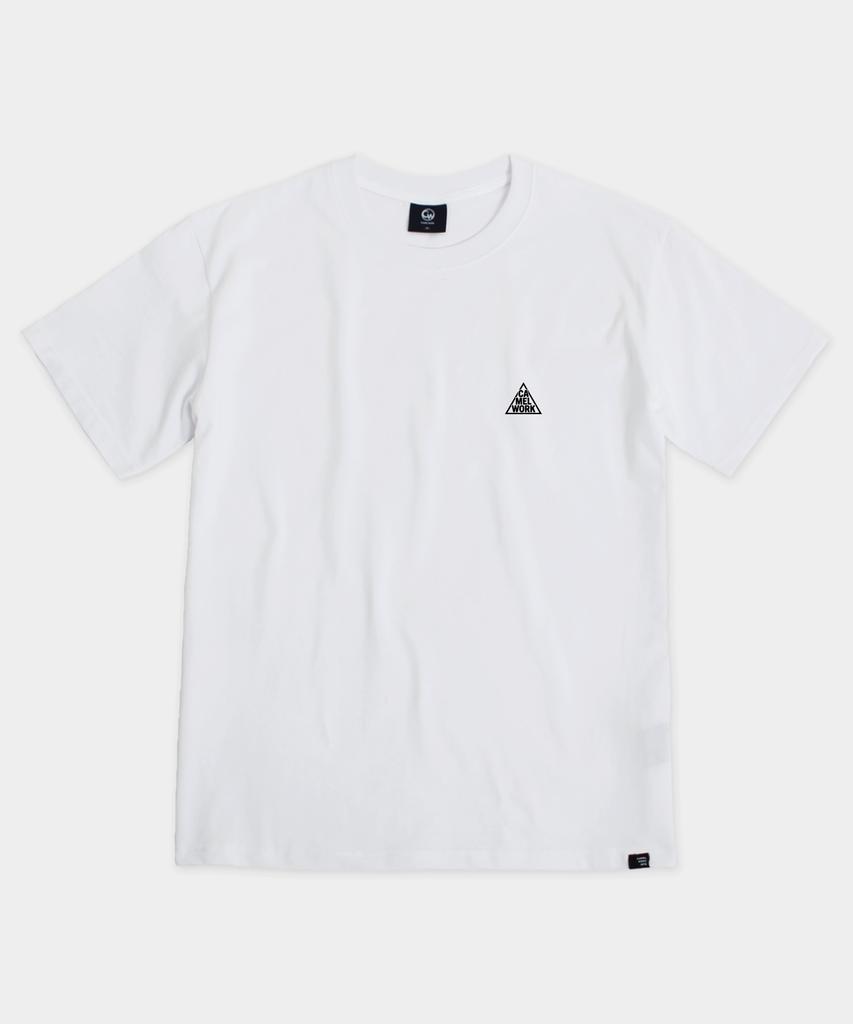 CAMEL WORK Real Beach Short Sleeve T-Shirt (White)