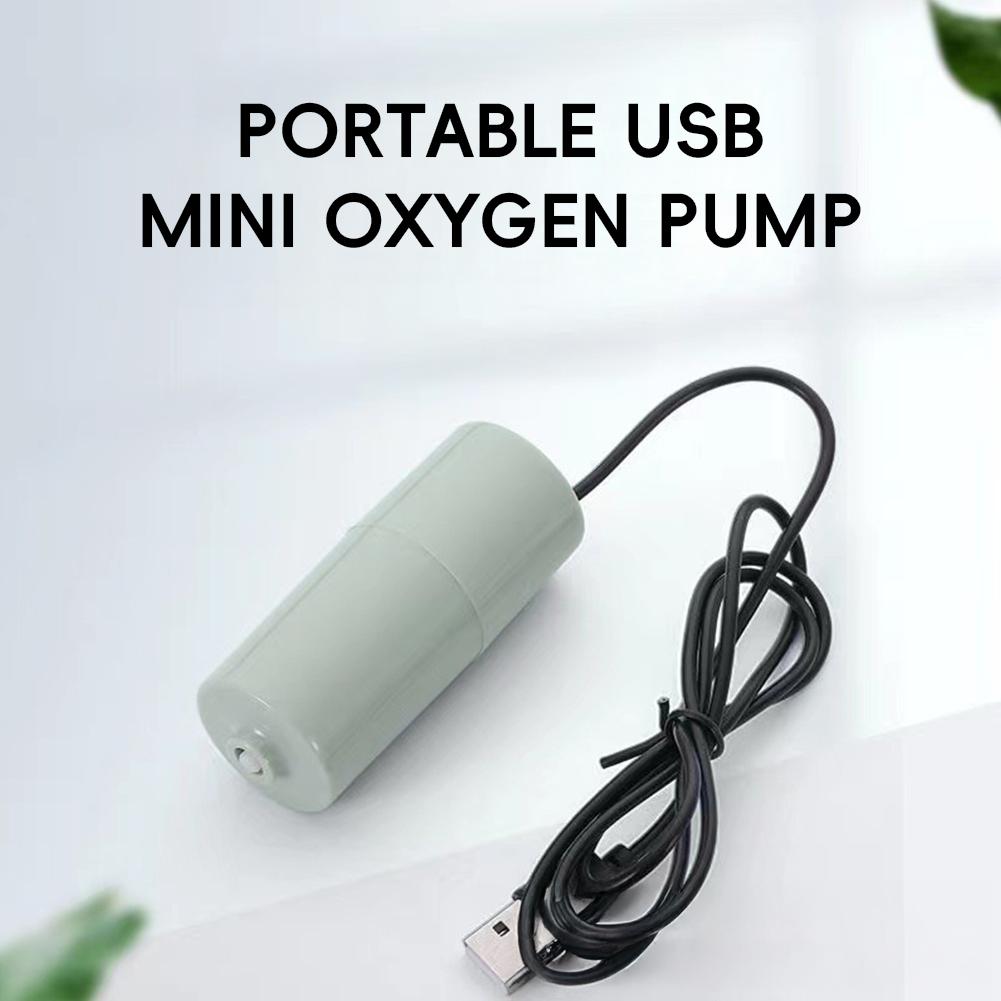 USB-syrepump för akvarium Tyst Mini-syrebubbelpump Bärbar syrepump för fiske