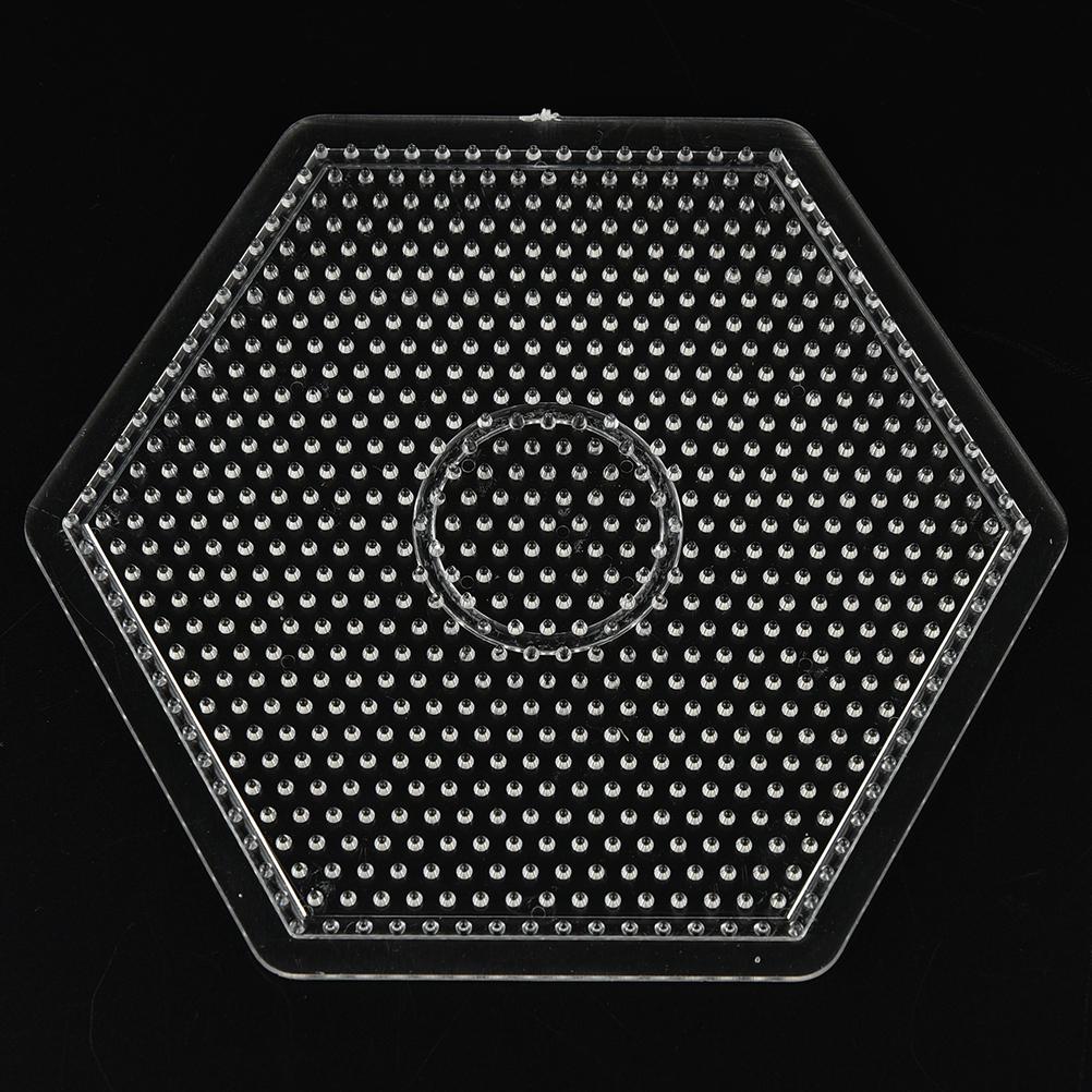 1 Pcs Square Round Hexagon Pegboards Transparent For 5Mm Hama Beads Diy Kids Toy