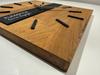 Wooden Wall Clock Oak Classic 30cm Black SQ
