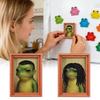 Funny Fridge Magnets Frog Photo Frame Memo Board Decor Magnetic Whiteboard Sticker For Home Office Kitchen Classroom Dorm Room