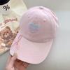 Mint Mambo Love Bow Cap Women'S Wide Brim Summer Face Small Sunscreen Shade Green Baseball Hat