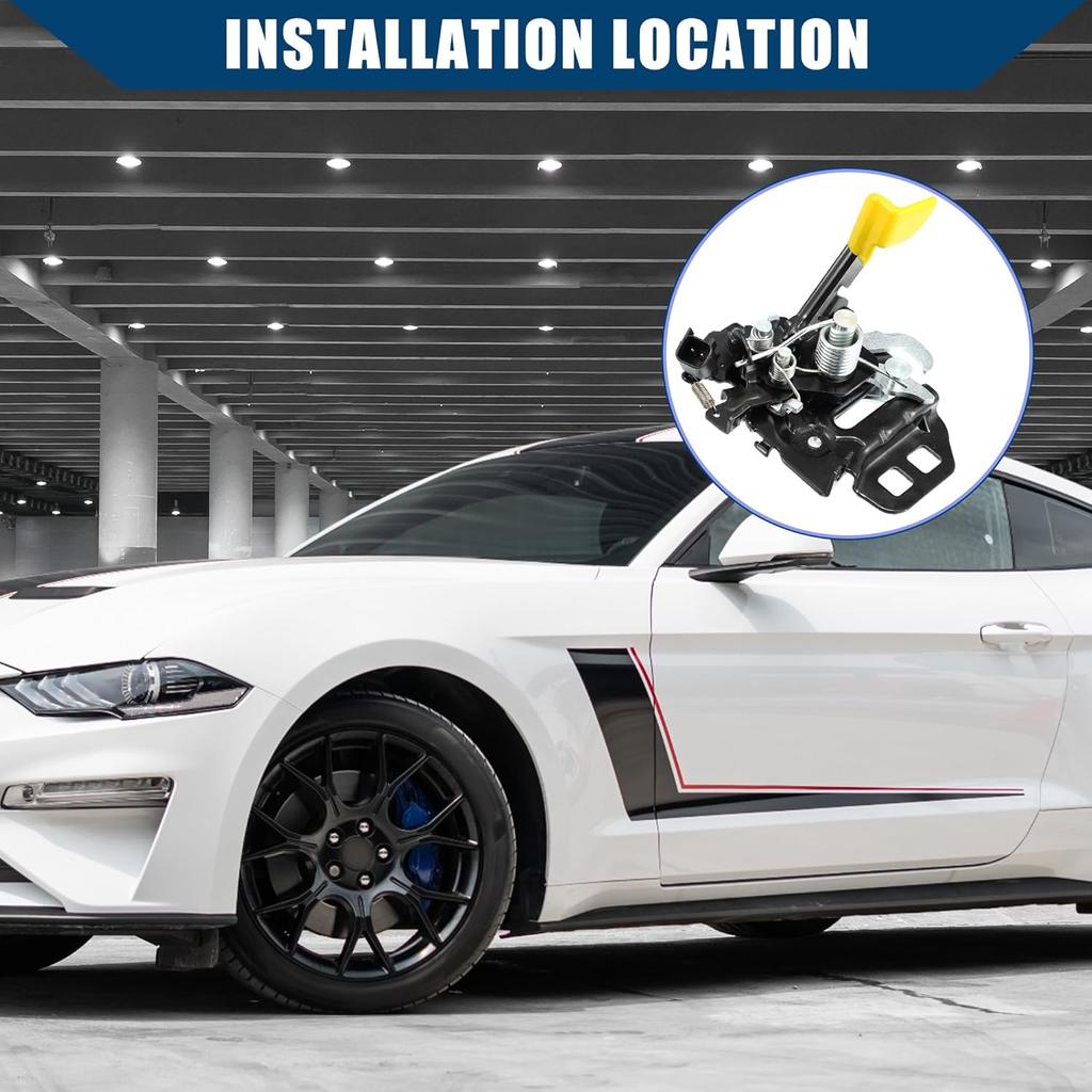 No.FR3Z-16700-A Hood Latch Assembly for Mustang 2015-2020 / Engine Hood Lock/Durable / 1Pcs Black