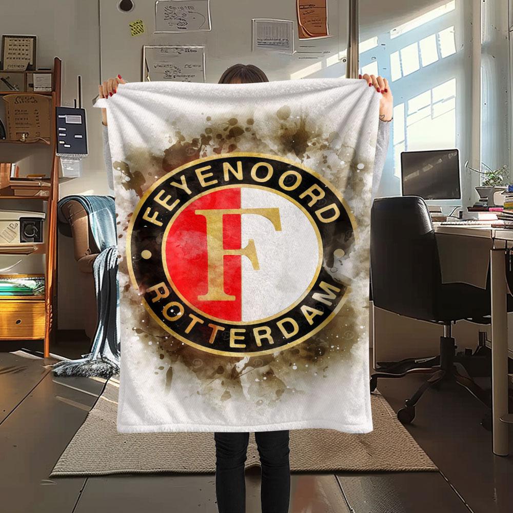 1PC Feyenoord Patterned Flannel Blanket Suitable For All Seasons for Home Decor Warmth and Comfort Gifts Holiday Present