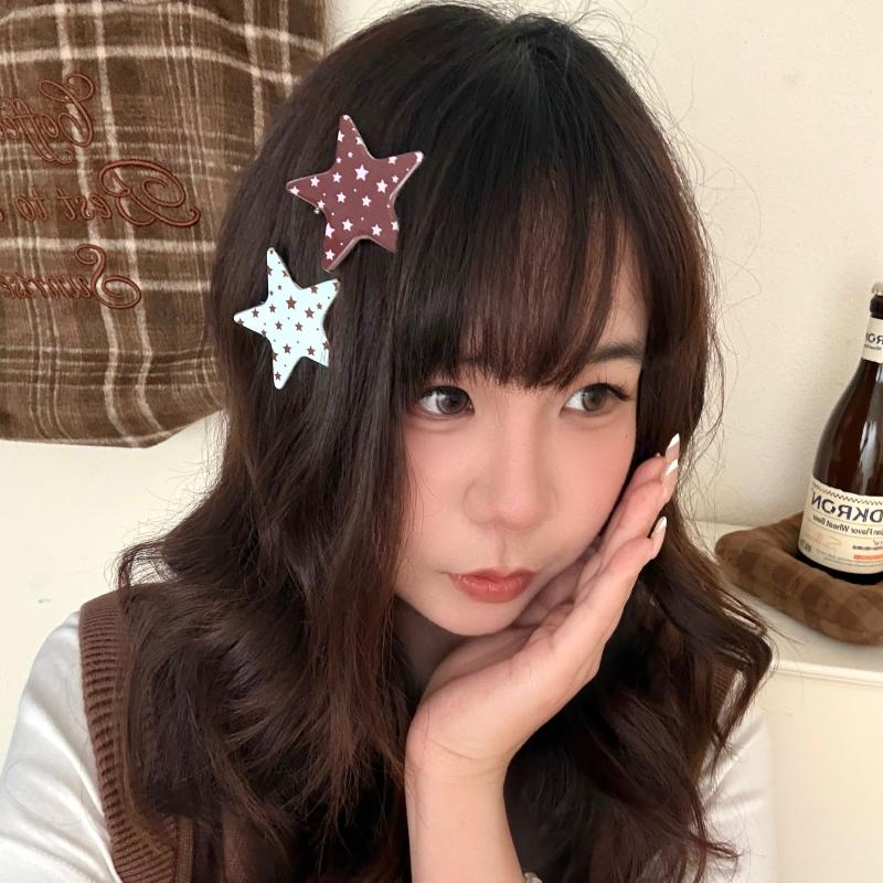 Stylish Sweet Star Hair Clips Decorative Hairpins for Women Girls Perfect for Bangs Holding Wedding Bridesmaid Accessory