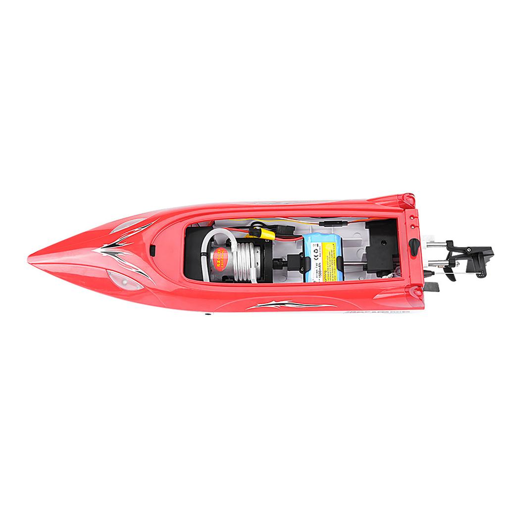 RC 2,4 GHz Fernbedienung 4 Kanal Mini Boot Racing Schnellboot Modell Kinder Spielzeug Fahrzeug Schiff (rot)