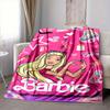 1 pezzo Coperta Plaid in Flanella Barbie Morbida, Calda e Accogliente per Divano, Letto, Ufficio e Viaggio Versatile per Tutte le Stagioni Regalo, Regalo di Natale
