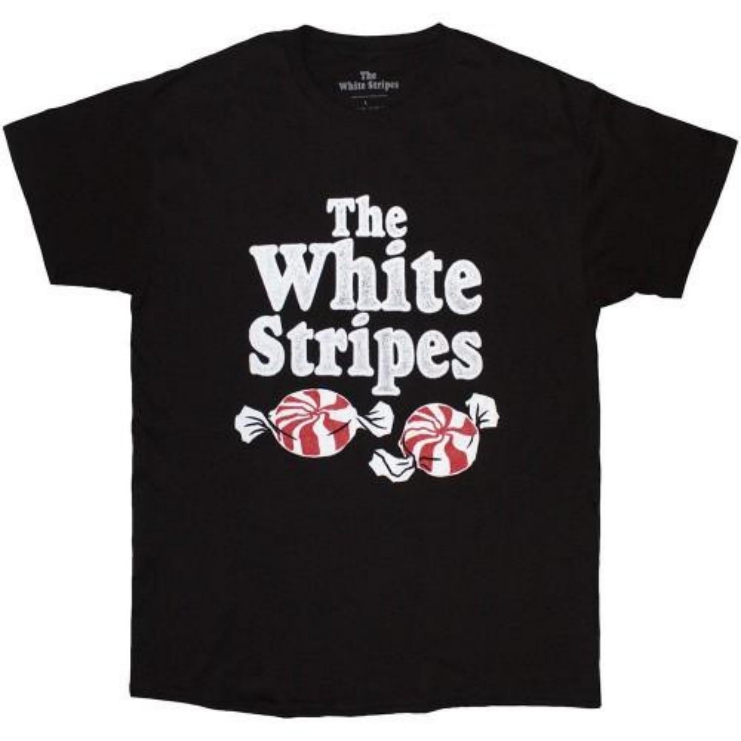 The White Stripes Unisex Adult Peppermint T-Shirt S