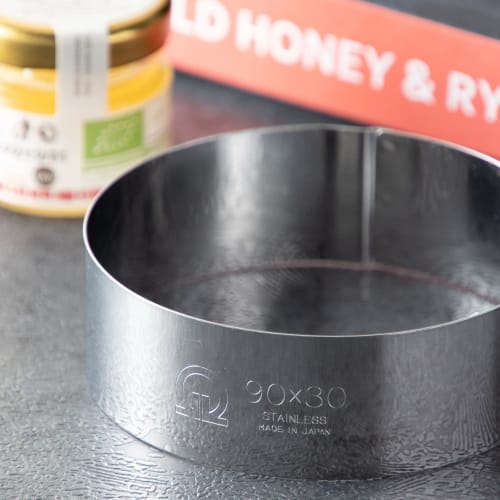 Endo Shoji Commercial-Grade Round Circle Ring, 80 X H35mm, 18-0 Stainless Steel, Made In Japan, WSL08037