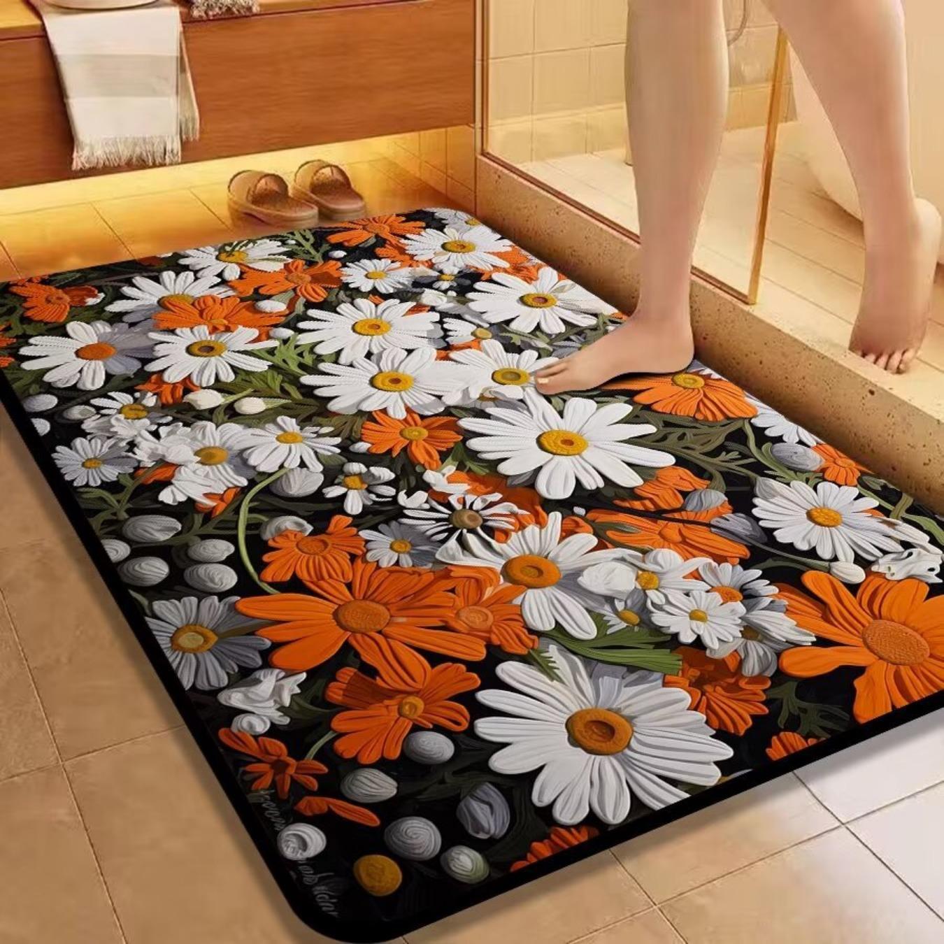 

Диатомовая печать в ванной комнате утолщающий коврик для ванной нескользящие ковры в умывальник ванная боковая половик душевая кабина коврик из пены с эффектом памяти 3D коврик 600mm*900mm