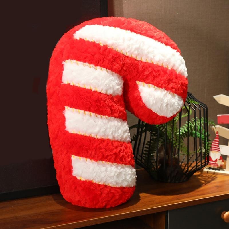 Plushie Throw Pillow Comfortable Christmas Holiday Cushion for Sofa and Bed Decoration Throw Pillows 1PC
