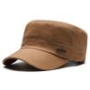 Hat Men Casual Cotton Military Caps Captain Flat Cap Sunshade Baseball Cap Training Cadet Army Trucker Cap Visors Hat Peaked Cap