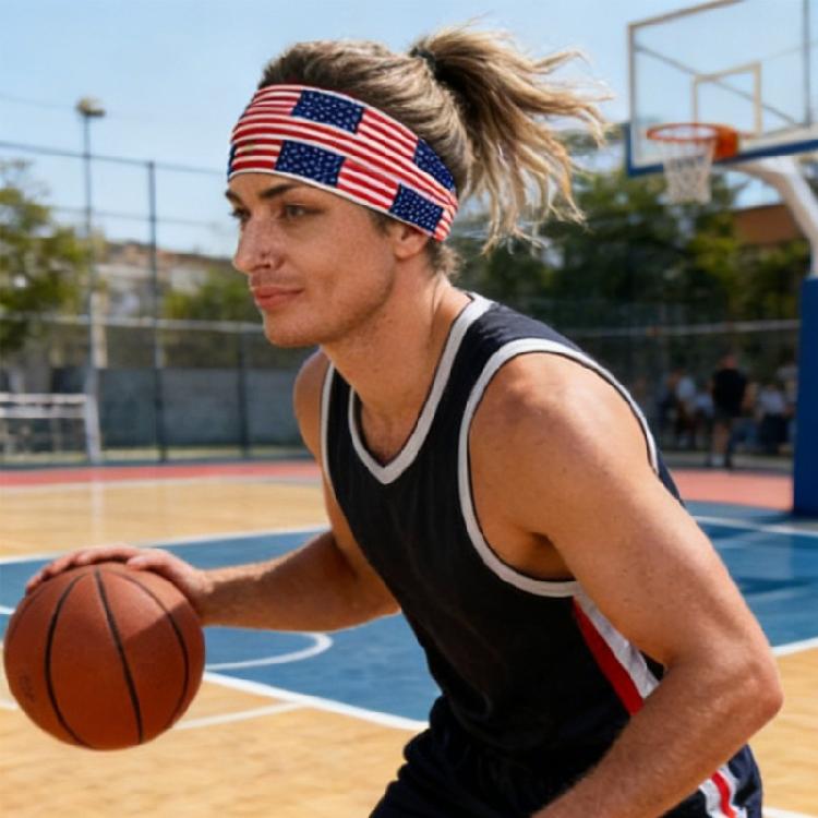 4er-Pack Fußball-Nationalflaggen-Bandanas Kopftuch Sport-Kopfband für Fans Kostümzubehör