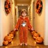Kids Flannel Pajama Set with Halloween Print - Cozy Loungewear for Children