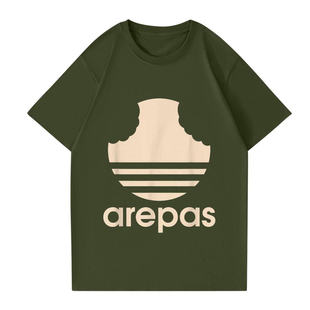 Women's And Men's Fashionable Round Neck Casual Print Short Sleeved T-shirt Top