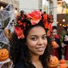 Gothic Artificial Flower Headband Realistic Costume Floral Head Wear  Halloween Party