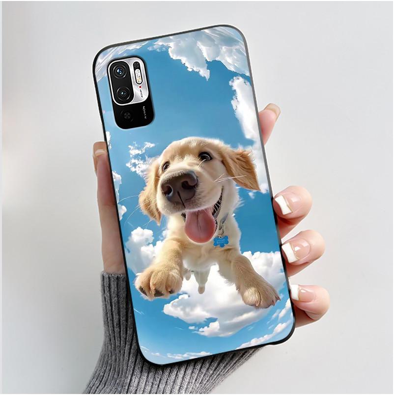 Casing For Redmi Note 10 JE 10T JE Phone Case Luxury Dragon Cute Cool Boys Girls Shockproof Black Matte Soft Silicone Back Cover