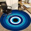 1 Stück Blaue Nazar-Dekoration Stuhlteppich für das Büro, Weiche bequeme Matte für Büro, Wohnzimmer, Schlafzimmer, Maschinenwaschbarer Teppich yy251112098