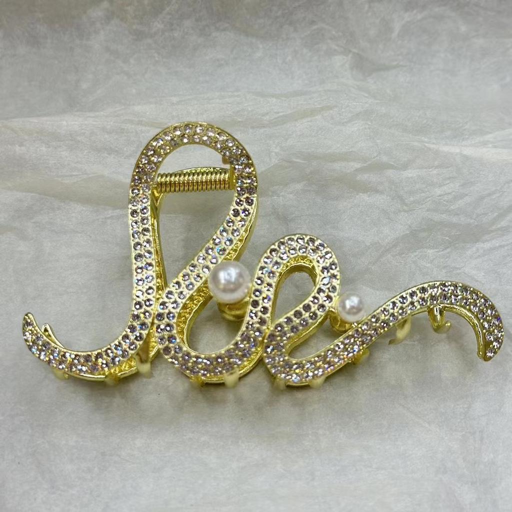 Alloy Womens Back-of-Head Grabber Large High-End Hair Claw Clip Summer 2026 Shark Clip Headpiece Japan and Korean Style