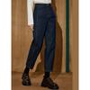 Coolhut Fashionable Slim-Fit Versatile Fleece Scythe Nine-Point High-Waisted Casual 2025 Winter Women's Jeans