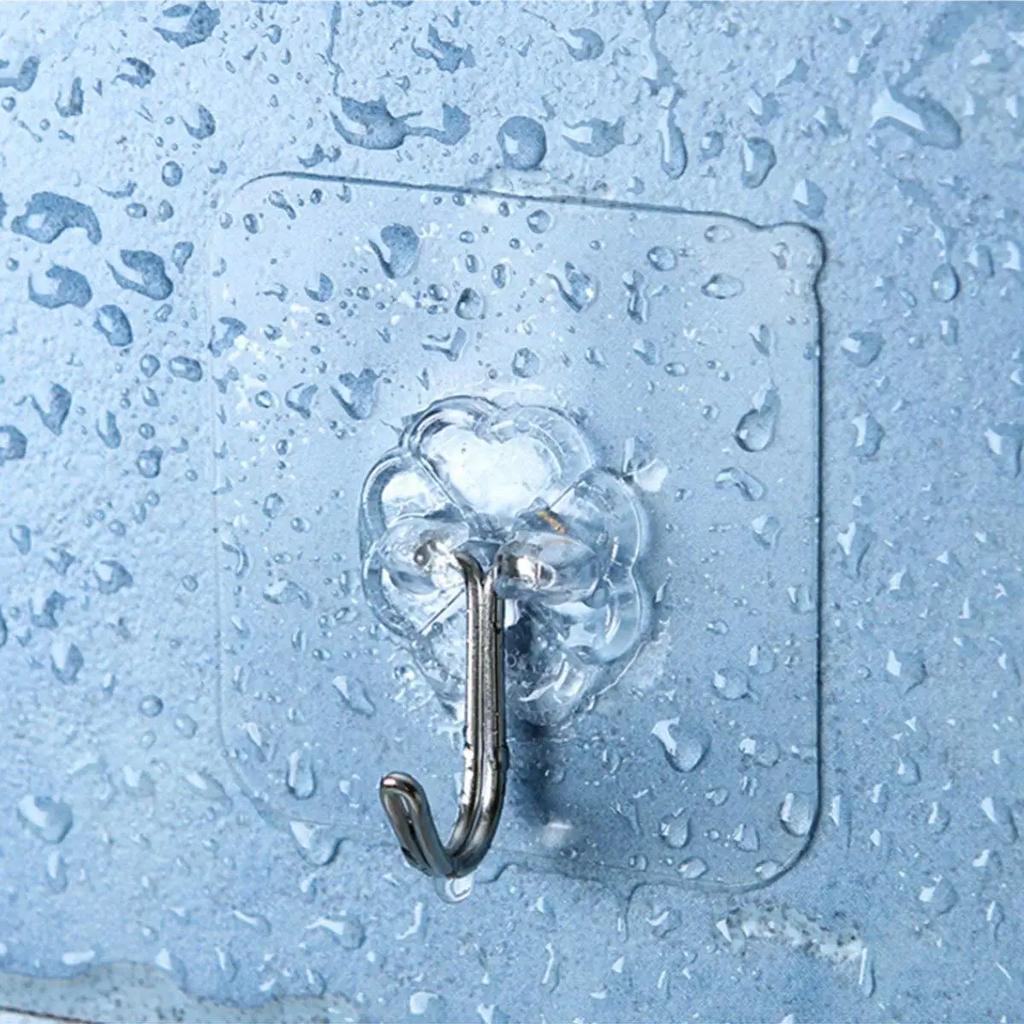 Aufhänger, Wandhaken, starker transparenter Saugnapf, Saugnapf-Aufhänger für Küche, Badezimmer, Schlüsselhalter, Wandhaken, Aufbewahrungsbügel, Mutfak