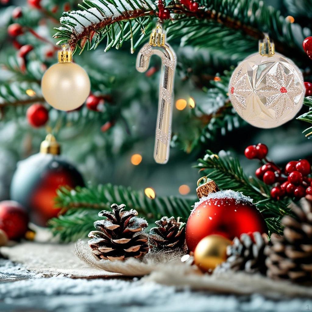 30 Pieces Christmas Ball Ornaments Set Baubles Party Favors Tree Shatterproof DIY Xmas Balls