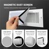A03F-Magnetic Vent Covers For Home Floor, 4X12 Inch Strong Magnetic Floor Vent Covers Easy Install PVC Floor Register Cover