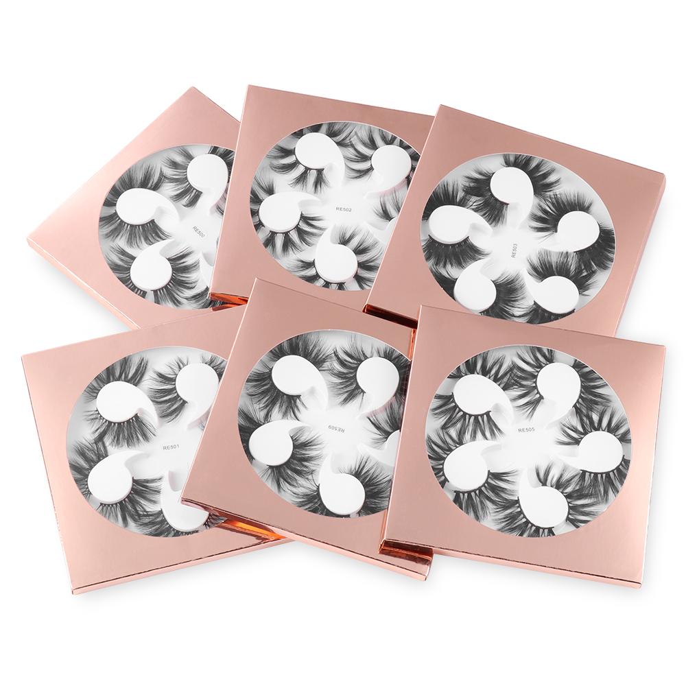 Dramatic Wispies Fluffies False Eyelashes 3D  Faux Mink Lash Thick Long Eyelashes Extension