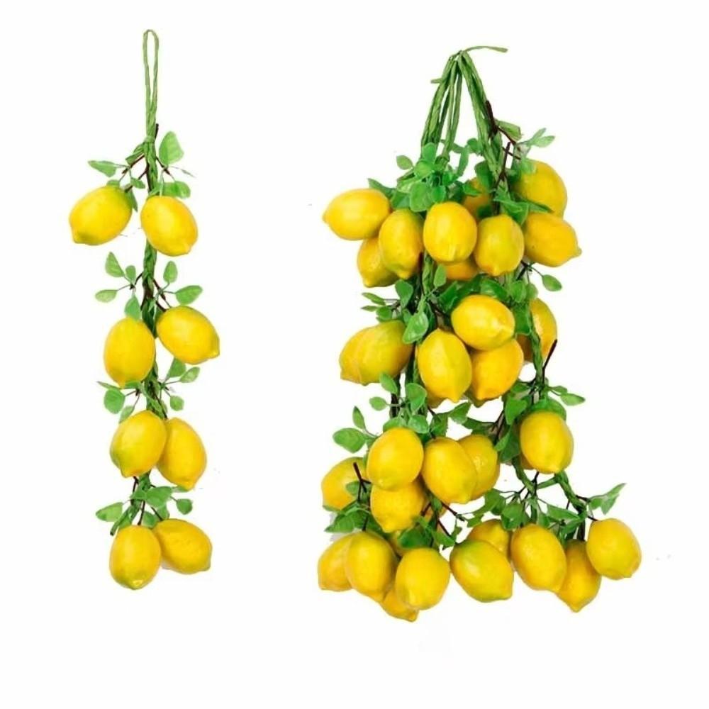 1PC Fake Fruits Simulation Fruit Lemon String Foam Hanging Decoration DIY Decoration