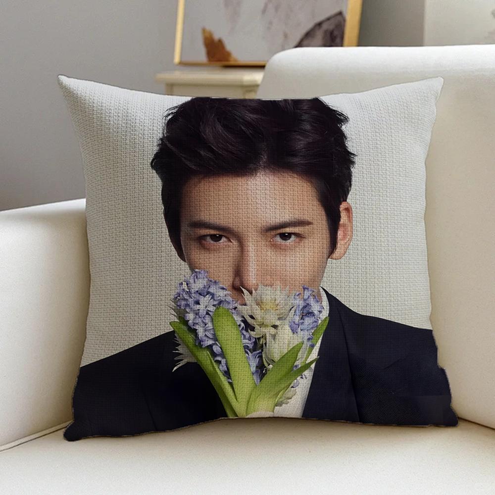 P-Ji Chang-Wook Cushion Cover Natural Linen Pillowcase Set, All-In-One Decor For Sofa, Bedroom & Chair