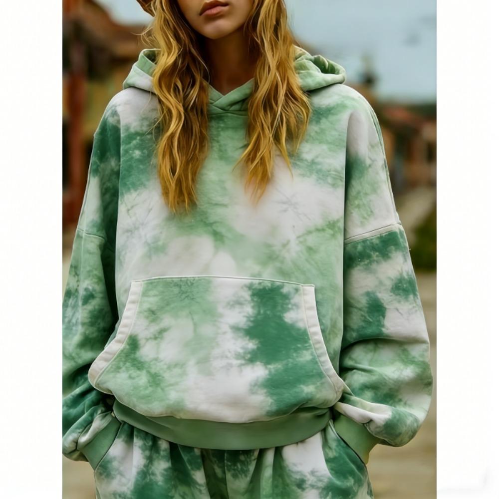 Spring Autumn European and American Retro Street Style Print Hoodie Women Casual Hoodie Streetwear Sweatshirt Women Clothes Top