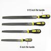 Fitter File Set: Flat, Half-Round, Round, Triangular, Square Files, Grinding Iron Block, Woodworking Tool