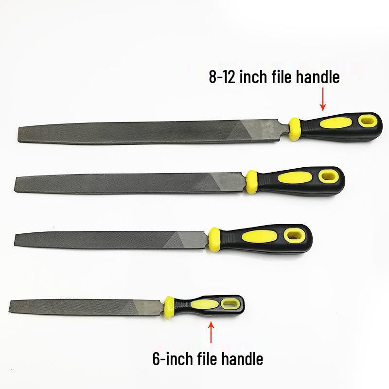 Fitter File Set: Flat, Half-Round, Round, Triangular, Square Files, Grinding Iron Block, Woodworking Tool