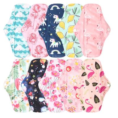 Women's Reusable Cotton Pad Menstruation Cloth Sanitary Soft Pad Napkin Washable Waterproof Panty Lining Feminine Sanitary Pad