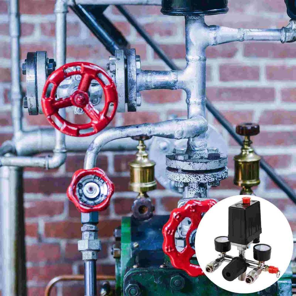 90-120PSI Air Compressor Pressure Valve Kit Vertical Switch Air Compressor Bracket  Industrial Use