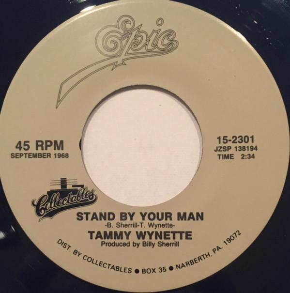 

7inch Record TAMMY WYNETTE - Stand By Your Man / He Loves Me All 152301 Epic US Country/Folk Used