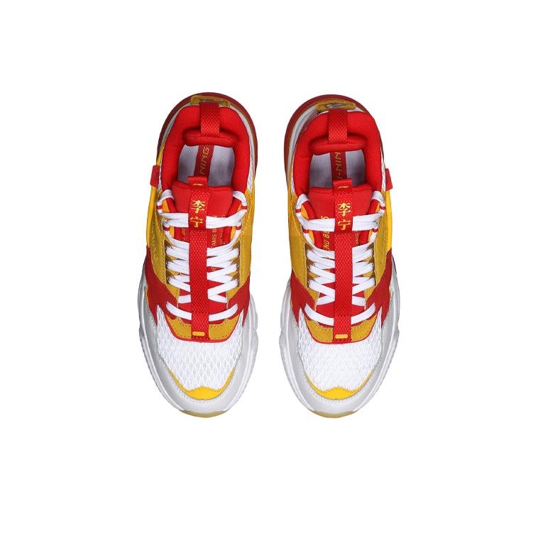 Li Ning Qicheng Paris Fashion Week Runway Style Trendy Shock Absorbing Non-Slip Wear-Resistant Breathable Lightweight Low-Top Running Shoes AGLN246-2
