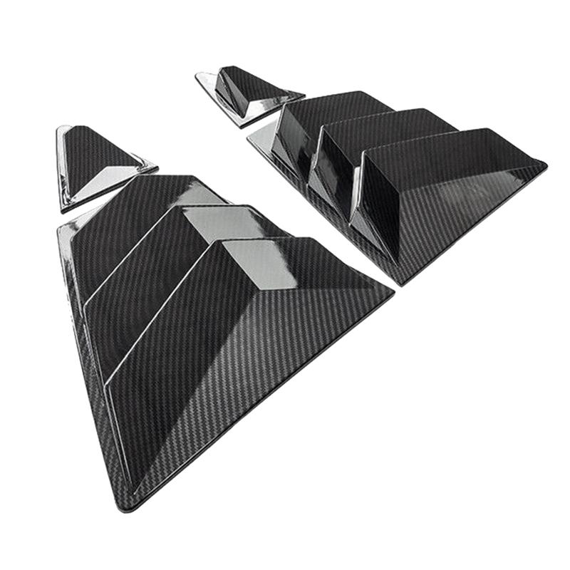 

For Toyota Corolla - Car Rear Side Vent Quarter Window Louver Shutter Cover Carbon Fiber Color Car Parts Carbon fiber