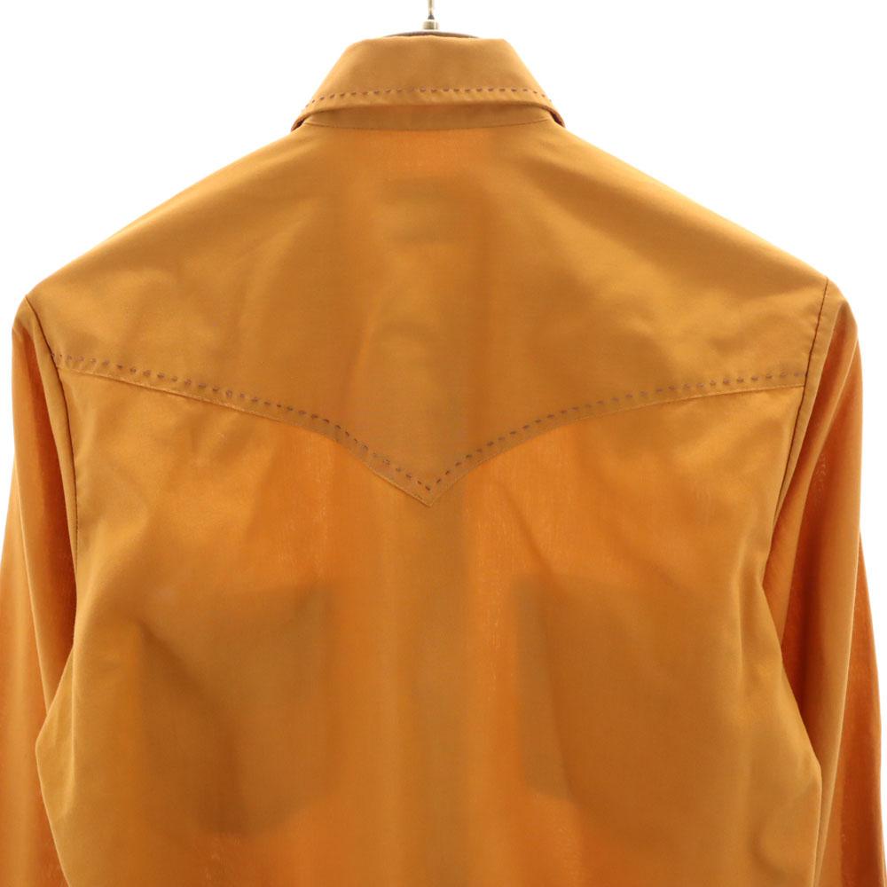 TUP BRAND 70s vintage Long sleeve Western shirt Camel Men's Used