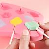 Lollipop Candy Mold Diy Cartoon Household Silicone Cheese Stick Chocolate Mold Silicone Ice Mold Household Kitchen Tool